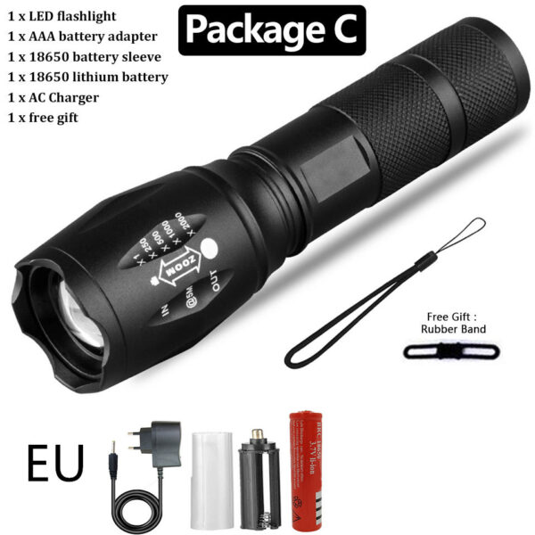 Strong Light Flashlight Special Forces Rechargeable Home Self-Defense Waterproof Riding Mini Camping Premium Super Bright Flashlight - Image 5