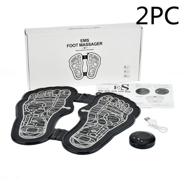 Rechargeable Foot Massage Instrument Pedicure Foot Pad EMS Pulse Foot Relaxation Massager - Image 6