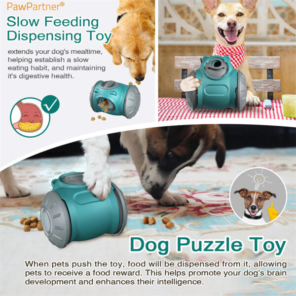 Dog Tumbler Toys Increases Pet IQ Interactive Slow Feeder For Small Medium Dogs Cat Training Balance Car Feeder Pet Toy Pet Products - Image 8