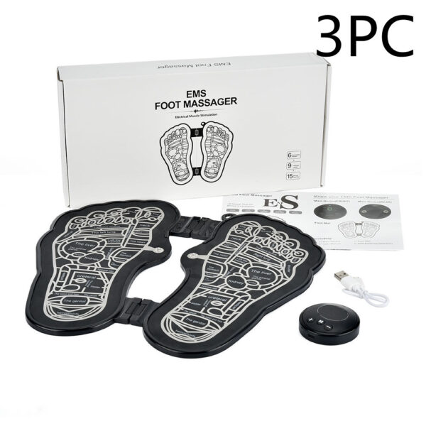 Rechargeable Foot Massage Instrument Pedicure Foot Pad EMS Pulse Foot Relaxation Massager - Image 5