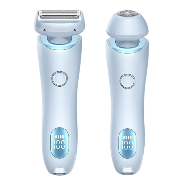 2 In 1 Hair Removal Epilator USB Rechargeable Trimmer Women Body Razor Face Leg Armpit Bikini Hand Pubic Shaver Hair Remover - Image 2