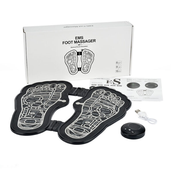 Rechargeable Foot Massage Instrument Pedicure Foot Pad EMS Pulse Foot Relaxation Massager - Image 9