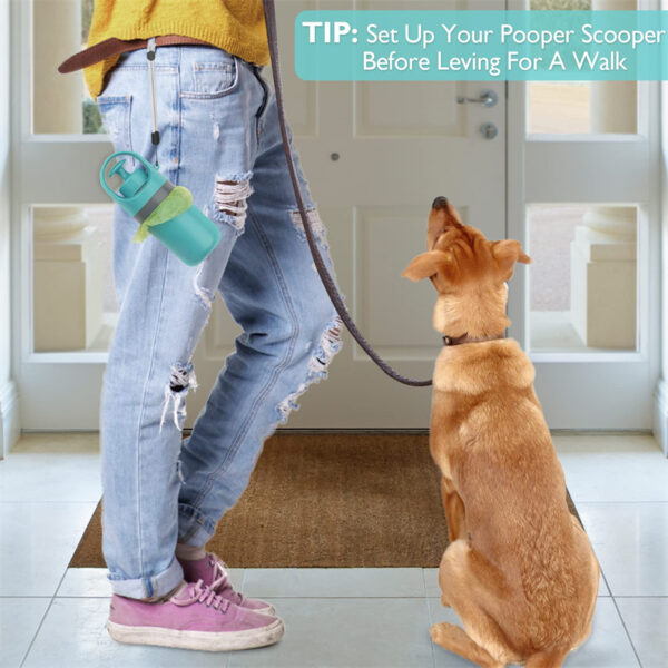 Portable Lightweight Dog Pooper Scooper With Built-in Poop Bag Dispenser Eight-claw Shovel For Pet Toilet Picker Pet Products - Image 2