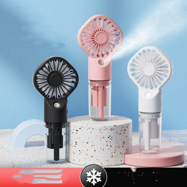Strong Power Spray Humidification Small Mist Fan Humidification Usb Charging Portable Fan Icy And Refreshing Fan Water Supplement - Image 7