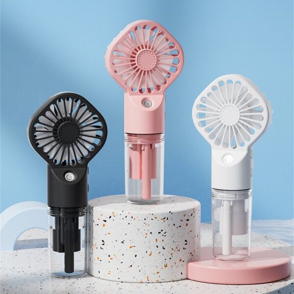 Strong Power Spray Humidification Small Mist Fan Humidification Usb Charging Portable Fan Icy And Refreshing Fan Water Supplement - Image 9