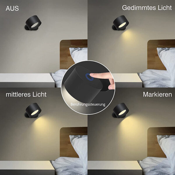 USB Rechargeable Wall Lamp LED - Image 2