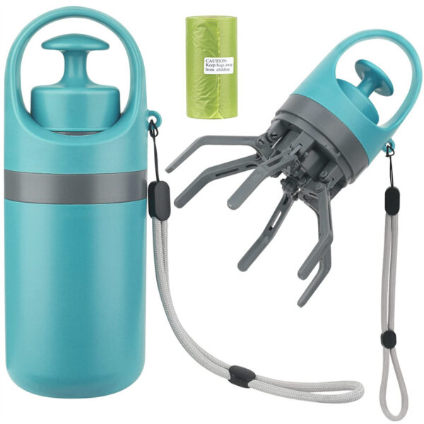 Portable Lightweight Dog Pooper Scooper With Built-in Poop Bag Dispenser Eight-claw Shovel For Pet Toilet Picker Pet Products - Image 10