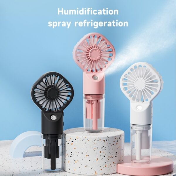 Strong Power Spray Humidification Small Mist Fan Humidification Usb Charging Portable Fan Icy And Refreshing Fan Water Supplement - Image 8